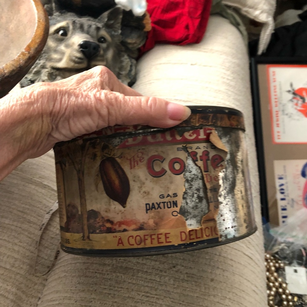 Tin, vintage coffee